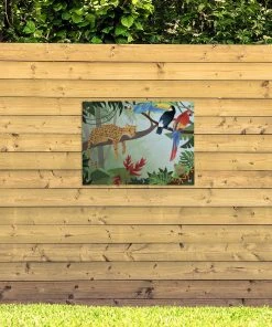MuchoWow Outdoor-Poster 80x60 Dschungeltiere - -Gartenaccessoires Verkäufe 2022 52996f87813f45d9b75a0b0fa2d932c0
