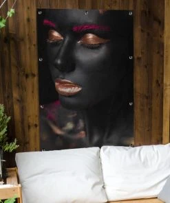 MuchoWow Outdoor-Poster 80x120 Frau - Make-up -Gartenaccessoires Verkäufe 2022 53070cad482043cfa62a3295ac5e1d2b