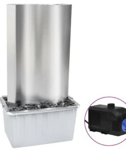 VidaXL Gartenbrunnen - vidaXL Gartenbrunnen Silbern 60,2x37x122,1 cm Edelstahl -Gartenaccessoires Verkäufe 2022 53e7277cd22a49c4b5dc6e7307c30bf7