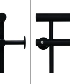 ECD Germany Französischer Balkon Schwarz 225x90cm -Gartenaccessoires Verkäufe 2022 54b90f3ecd234d559db2da9694670eec