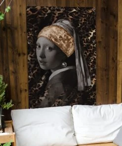 MuchoWow Outdoor-Poster 80x120 Das Mädchen mit -Gartenaccessoires Verkäufe 2022 55ab944218a54c0d87f6d402a042919f