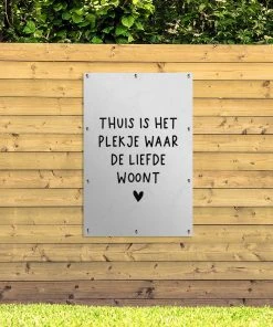 MuchoWow Outdoor-Poster 80x120 Zuhause ist wo -Gartenaccessoires Verkäufe 2022 56297683c3f44215a75059685cb4a809