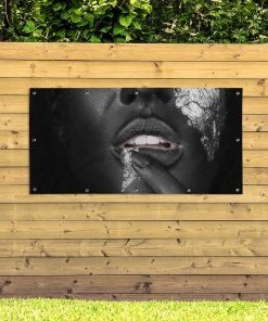 MuchoWow Outdoor-Poster 200x100 Frau - Silber -Gartenaccessoires Verkäufe 2022 564c2e5bcdad4a6c9847d93b1f0e6fdb