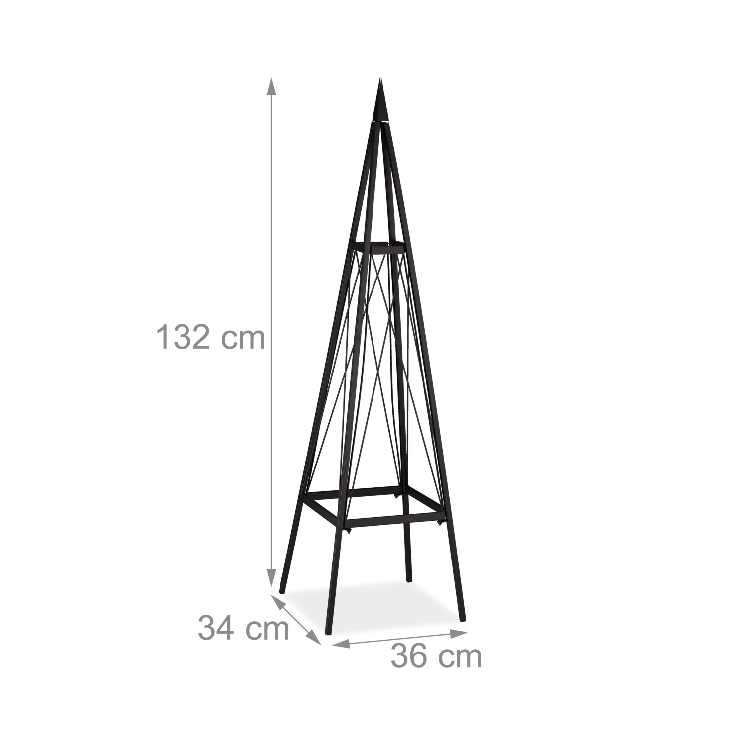 Relaxdays Metall Rankhilfe eckig 11 Relaxdays Metall Rankhilfe eckig – Bild 9