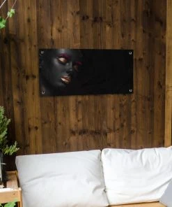 MuchoWow Outdoor-Poster 80x40 Frau - Schwarz - -Gartenaccessoires Verkäufe 2022 582eed0c6c794898b00d2bcbd43c56d2