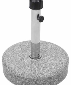 Sonnenschirmständer HWC-F92 - Grau - 39 x 46 x 39 cm