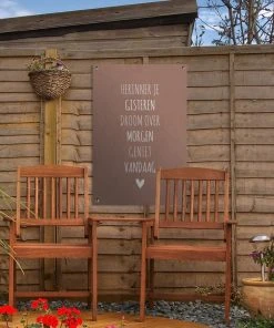 MuchoWow Outdoor-Poster 40x60 Erinnere dich an -Gartenaccessoires Verkäufe 2022 5c97327bc82943f1acbe79d42d027ba6