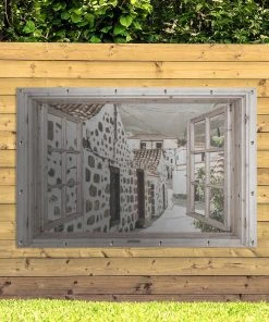 MuchoWow Outdoor-Poster 180x120 Durchschauen - -Gartenaccessoires Verkäufe 2022 5cf40306ea034f148b9221cb1346d354