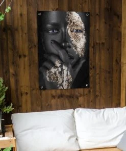 MuchoWow Outdoor-Poster 60x90 Frau - Gold - -Gartenaccessoires Verkäufe 2022 5f6a7c31dec1443e8799b94043245caf