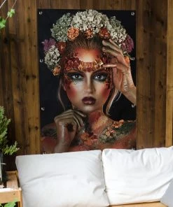 MuchoWow Outdoor-Poster 80x120 Blumen - Frau - -Gartenaccessoires Verkäufe 2022 6015e4d52f9b46af99788019a3ee69a5