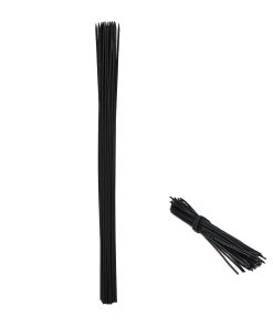 Relaxdays Schwarze Pflanzstäbe 90 cm 50er Set