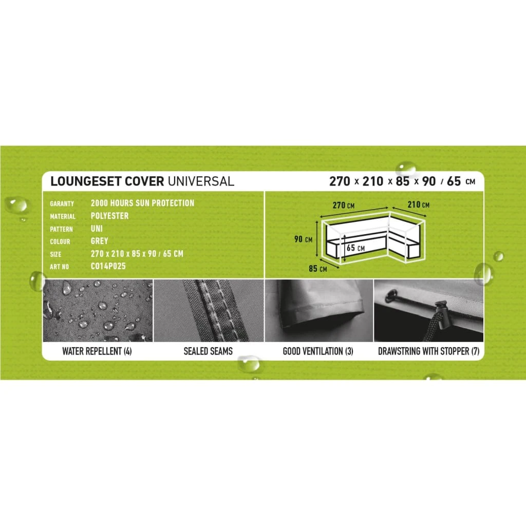 Madison Garten-Lounge-Set-Abdeckung Rechts Grau - Madison Garten-Lounge-Set-Abdeckung 270x210x90 cm Rechts Grau 13 Madison Garten-Lounge-Set-Abdeckung Rechts Grau - Madison Garten-Lounge-Set-Abdeckung 270x210x90 cm Rechts Grau – Bild 11