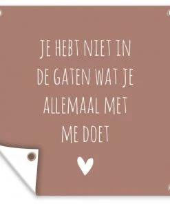 MuchoWow Outdoor-Poster 100x100 Was du mir