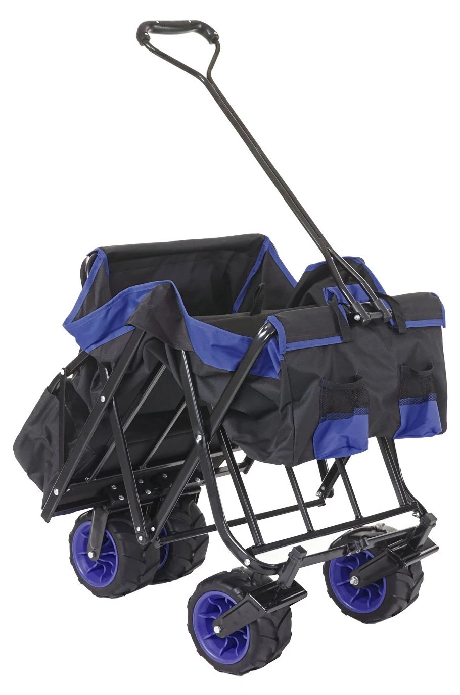 Bollerwagen HWC-E62 Hecktasche - Schwarz - Blau 7 Bollerwagen HWC-E62 Hecktasche - Schwarz - Blau – Bild 5