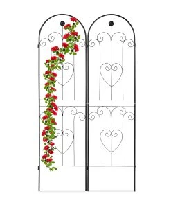 Relaxdays Rankgitter Metall 2er Set