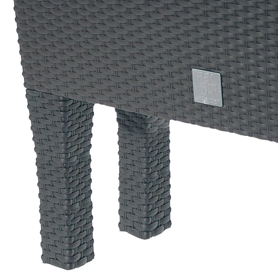 Dynamic24 Polyrattan Hochbeet m. Bewässerung 4 Dynamic24 Polyrattan Hochbeet m. Bewässerung – Bild 2