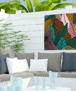 MuchoWow Outdoor-Poster 50x50 Blätter - Farbe -Gartenaccessoires Verkäufe 2022 68791994d3554e6cba98be5801b0b87d