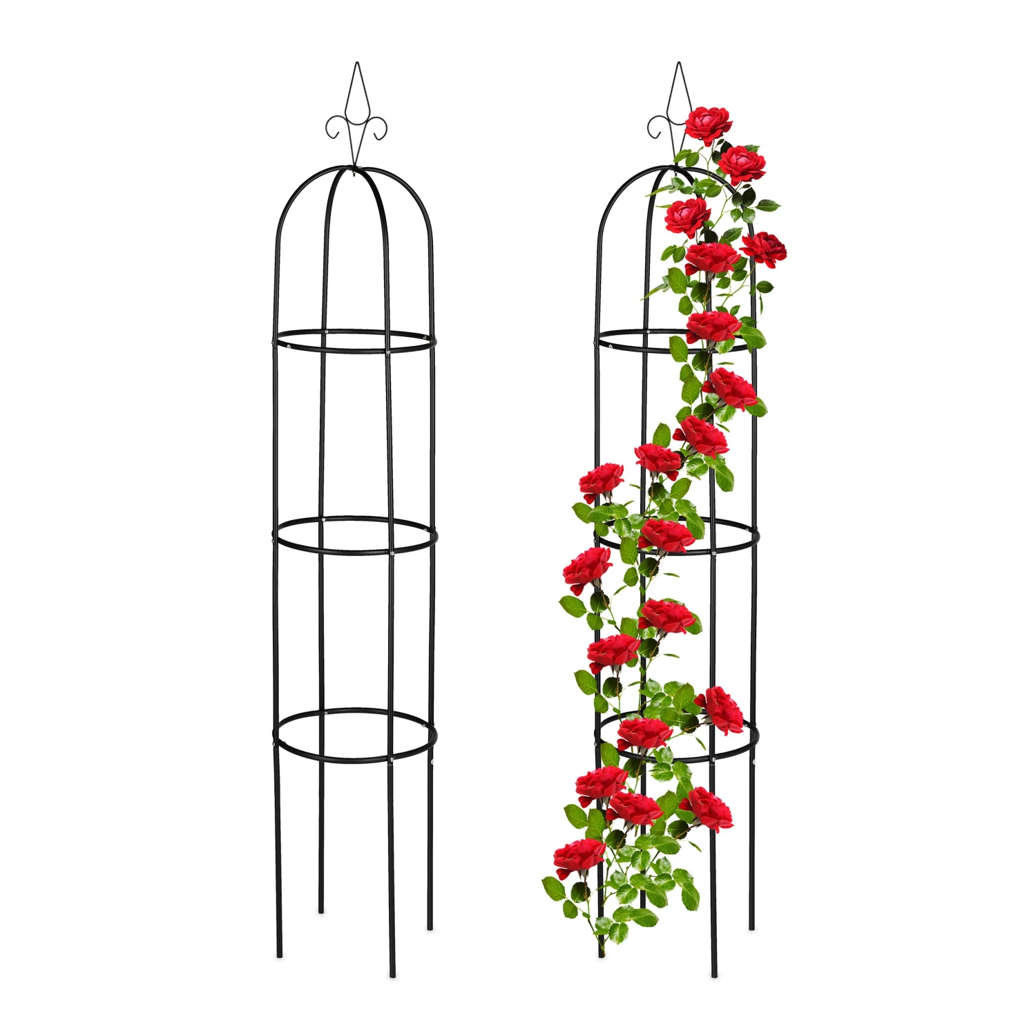 Relaxdays Rankhilfe 200 cm 2er Set 3 Relaxdays Rankhilfe 200 cm 2er Set