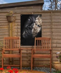 MuchoWow Outdoor-Poster 40x60 Frau - Gold - -Gartenaccessoires Verkäufe 2022 6a2ea68d9e044dc2a17853f5196090a5