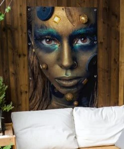 MuchoWow Outdoor-Poster 80x120 Frau - Gold - -Gartenaccessoires Verkäufe 2022 6b53b1525c934b70b71c1790299f58de