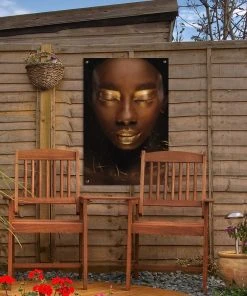 MuchoWow Outdoor-Poster 40x60 Schwarz und Gold -Gartenaccessoires Verkäufe 2022 6bd1c6dc56664e79abe7377e4da390f8