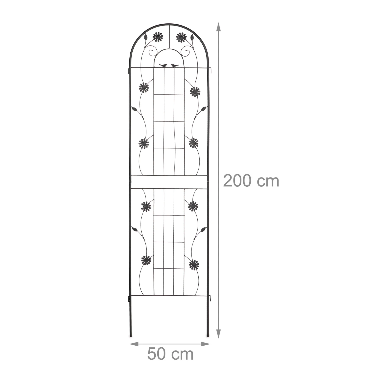 Relaxdays Rankgitter 2er Set 200 cm 11 Relaxdays Rankgitter 2er Set 200 cm – Bild 9