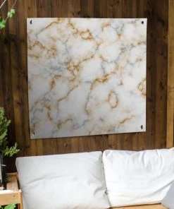 MuchoWow Outdoor-Poster 100x100 Marmor - Weiß -Gartenaccessoires Verkäufe 2022 6c4f6568ee6146e682cd91419f6f3f8f