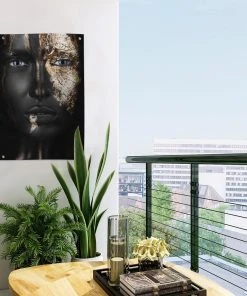 MuchoWow Outdoor-Poster 40x60 Frau - Blattgold -Gartenaccessoires Verkäufe 2022 6d80f8a99231415781721c0cacdf7378