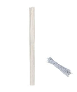 Relaxdays Weiße Pflanzstäbe 90 cm 50er Set