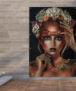 MuchoWow Outdoor-Poster 120x180 Blumen - Frau -Gartenaccessoires Verkäufe 2022 6e6442fbca3c47a3b7d93dd669407cdb