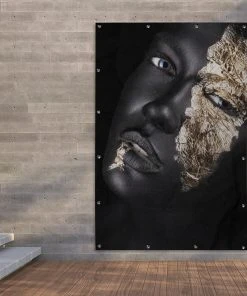 MuchoWow Outdoor-Poster 120x180 Frau - Gold - -Gartenaccessoires Verkäufe 2022 6e8b53cdf85c43c09cc7fd35f462e0fe