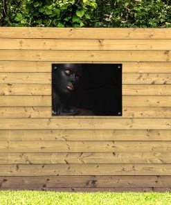 MuchoWow Outdoor-Poster 80x60 Frau - Schwarz - -Gartenaccessoires Verkäufe 2022 70263fb479574746a6ff0ff118bdc3a1