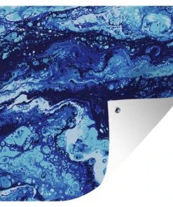 MuchoWow Outdoor-Poster 100x100 Marmor - Blau