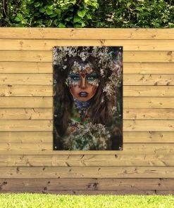 MuchoWow Outdoor-Poster 80x120 Frau - Blumen - -Gartenaccessoires Verkäufe 2022 719f4d10c4e6486383a903f064ea7dfd