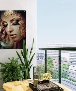 MuchoWow Outdoor-Poster 40x60 Blattgold - Frau -Gartenaccessoires Verkäufe 2022 7213e9bdcad34eca966cc0e59399d57f