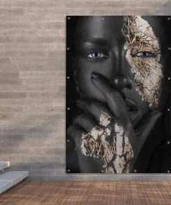 MuchoWow Outdoor-Poster 120x180 Frau - Gold - -Gartenaccessoires Verkäufe 2022 73b4c21b009947f5a7e509a6058f9fc1