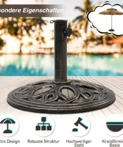 Costway Sonnenschirmständer Marktschirmständer -Gartenaccessoires Verkäufe 2022 7427c414776645a7914aadd495d57fdb