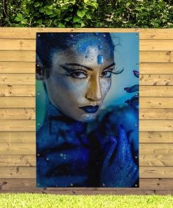 MuchoWow Outdoor-Poster 120x180 Frau - Gold - -Gartenaccessoires Verkäufe 2022 74809dd4d6944792ae025708c03c0655