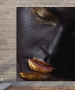 MuchoWow Outdoor-Poster 200x200 Frau - Gold - -Gartenaccessoires Verkäufe 2022 75c3118c68504b40a163c55cbe36e189