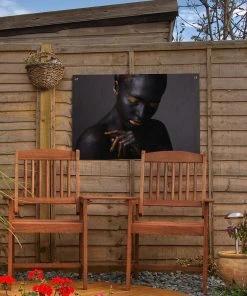 MuchoWow Outdoor-Poster 60x40 Frau - Schwarz - -Gartenaccessoires Verkäufe 2022 7700d13f6cdd49cba7998e5484ab7f2c