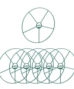 Relaxdays Staudenringe 39 cm 6er Set