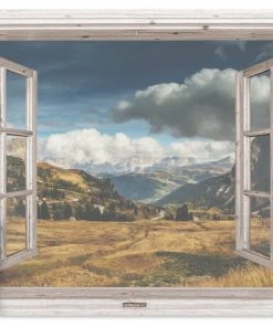 MuchoWow Outdoor-Poster 90x60 Aussicht - Berg