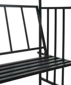 VidaXL Rosenbogen mit Bank Schwarz Eisen - vidaXL Rosenbogen mit Bank Schwarz 128x50x207 cm Eisen -Gartenaccessoires Verkäufe 2022 7963384a4a37434c8cb1cce5eecd74c1