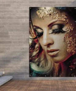 MuchoWow Outdoor-Poster 120x180 Blattgold - -Gartenaccessoires Verkäufe 2022 7a238e726ea447ea881fe5a077b75325