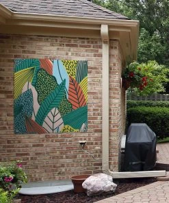 MuchoWow Outdoor-Poster 100x100 Blättern - -Gartenaccessoires Verkäufe 2022 7bc5096c76c348309296b7ca47082a79