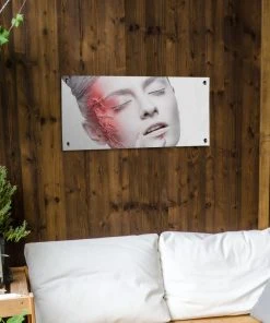 MuchoWow Outdoor-Poster 80x40 Frau - Weiß - -Gartenaccessoires Verkäufe 2022 7bd6e098142b44f29ba05fa2602d5e7b