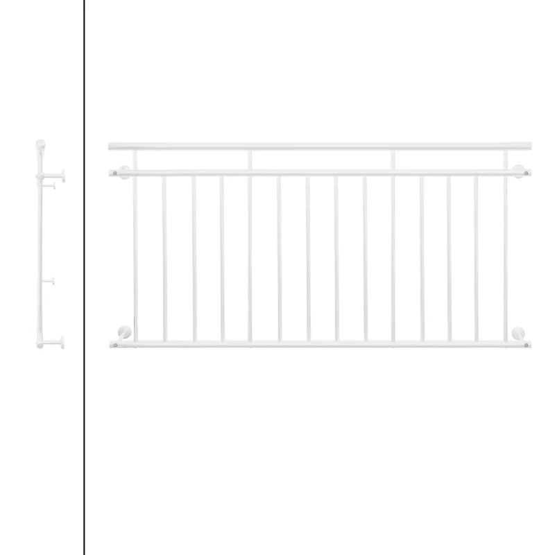 ECD Germany Französischer Balkon Weiß 90x184cm 5 ECD Germany Französischer Balkon Weiß 90x184cm – Bild 3