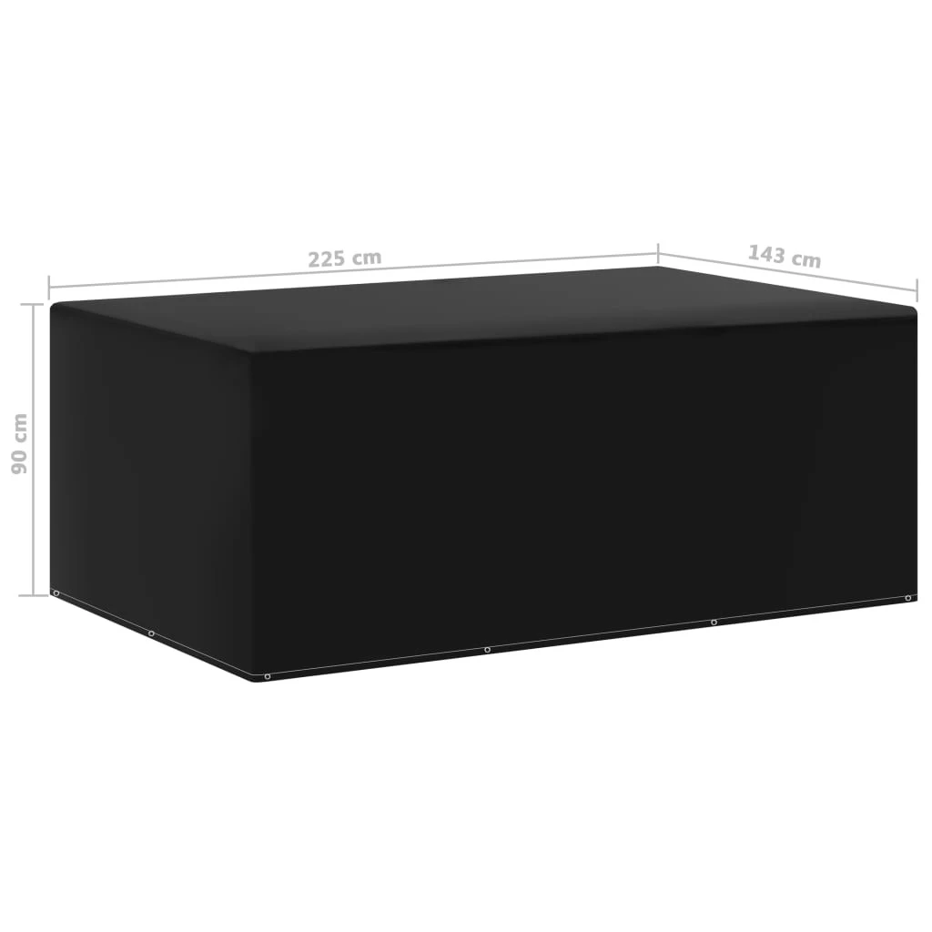 VidaXL Gartenmöbel-Abdeckung - vidaXL Gartenmöbel-Abdeckung 7 Ösen 143x225x90 cm 6 VidaXL Gartenmöbel-Abdeckung - vidaXL Gartenmöbel-Abdeckung 7 Ösen 143x225x90 cm – Bild 5