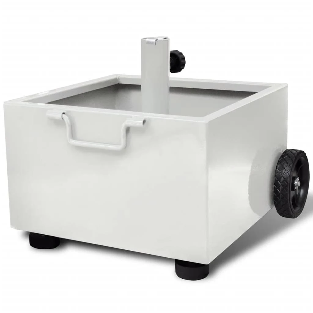 VidaXL Sonnenschirmständer - vidaXL Bepflanzbarer Sonnenschirmständer Blumentopf Weiß 3 VidaXL Sonnenschirmständer - vidaXL Bepflanzbarer Sonnenschirmständer Blumentopf Weiß