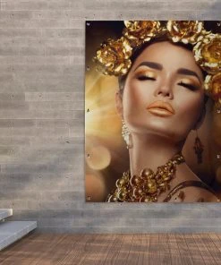 MuchoWow Outdoor-Poster 120x160 Frau - Blumen -Gartenaccessoires Verkäufe 2022 8277b49a41d74214a705f60668bad9eb